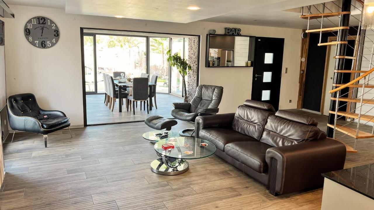 Villa Dali La Garde 260M2 Jacuzzi, Sauna, Piscine, Jardin 500M2, 5 Minutes De La Plage 외부 사진