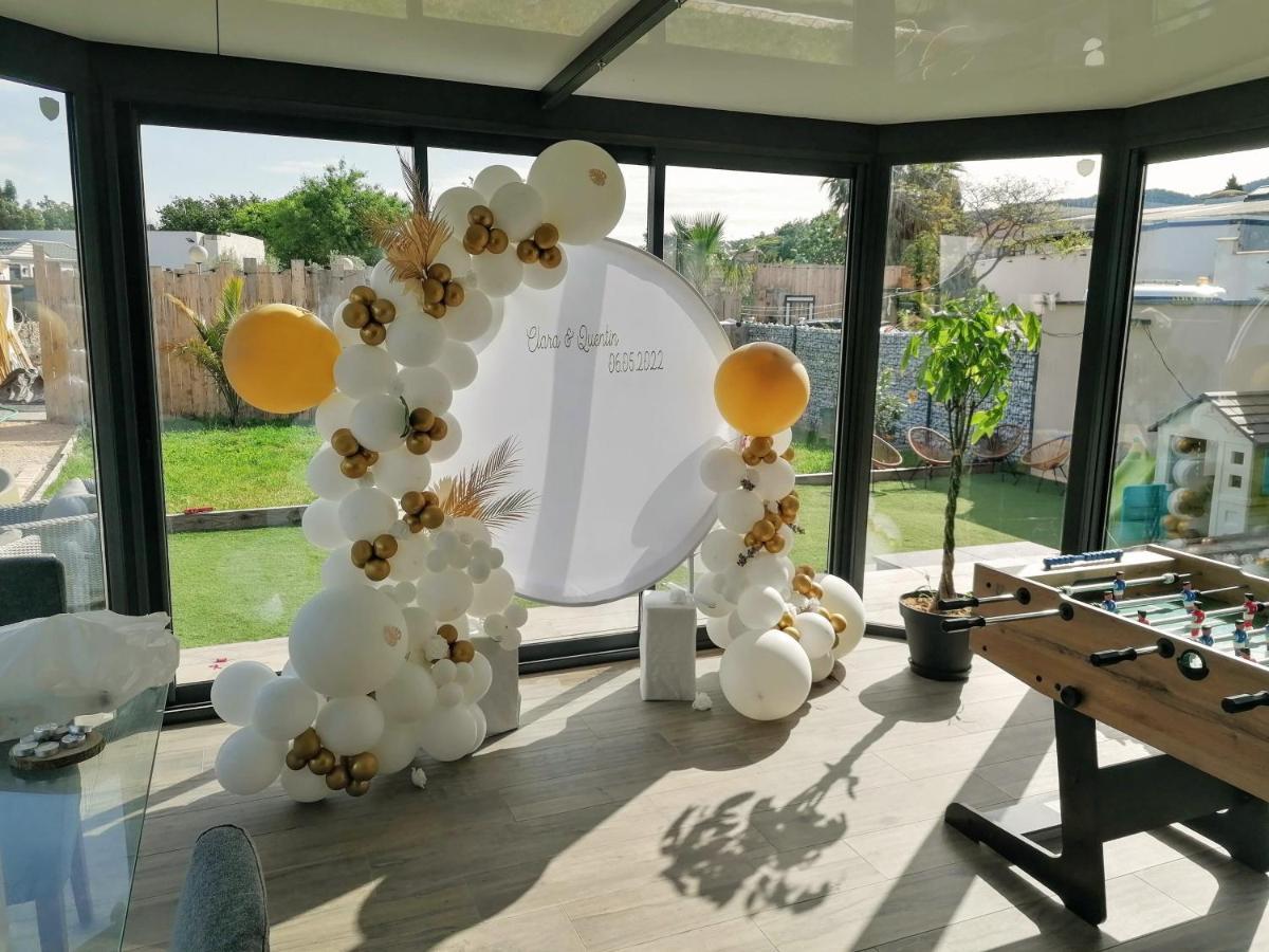 Villa Dali La Garde 260M2 Jacuzzi, Sauna, Piscine, Jardin 500M2, 5 Minutes De La Plage 외부 사진